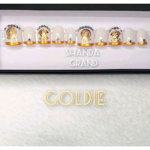 Lux Press-On Nail Set(Mini Square Shape)